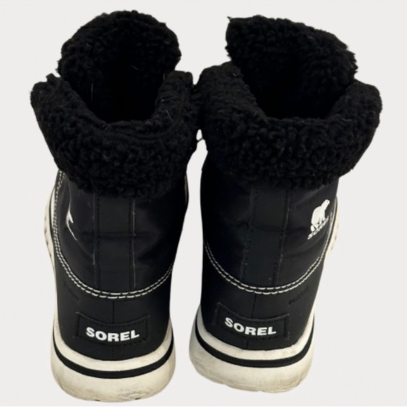 Sorel Cozy Carnival Coated Waterproof Boots Black Size 6 - Picture 3 of 11